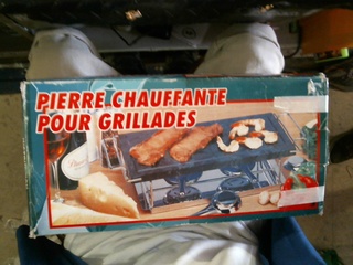 Pierre chauffante pour grillades