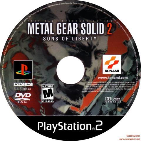 Metal gear solid 2 ps2