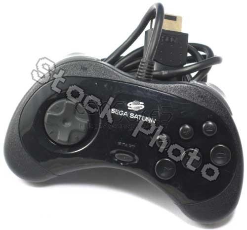 Sega saturn controler noir