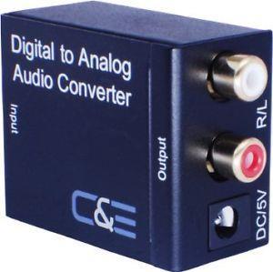 Toslink to rca analog audio