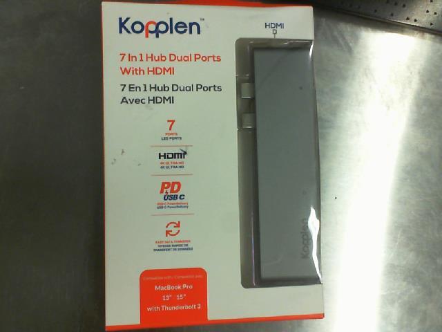 Kopplen 7 in 1 hub dual ports
