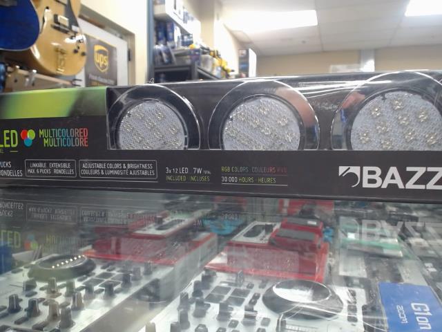 3 rondelles 7w rgb