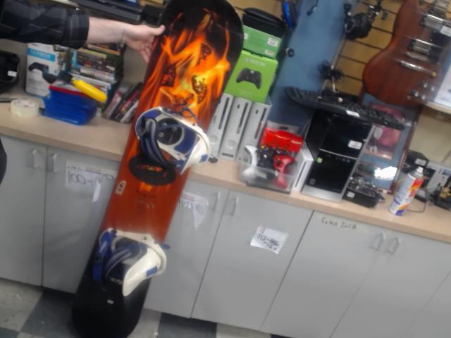 Snowbord avec bindings