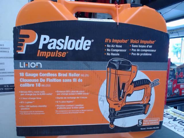 Paslode 18-ga cordless li-ion brandnew