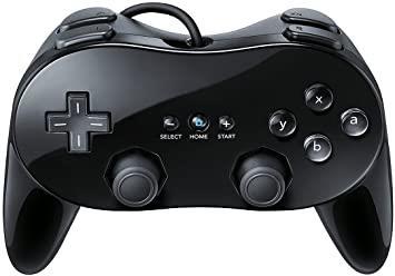 Manette de wii noir avec fil