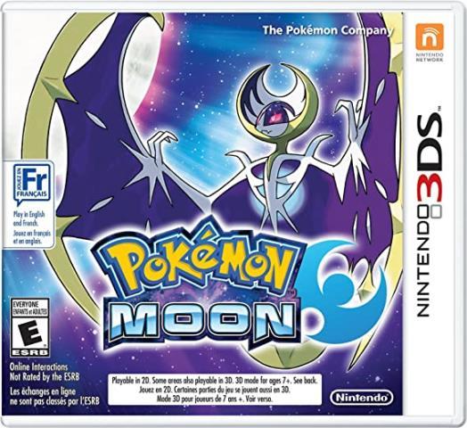 Pokemon moon 3ds +boite