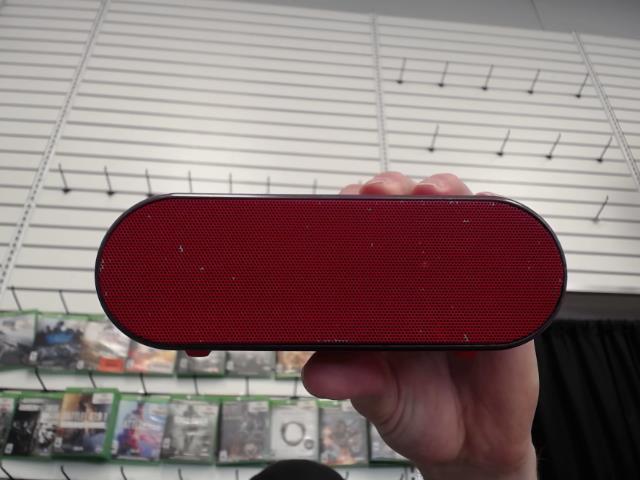 Haut parleur bluetooth sans fil rouge