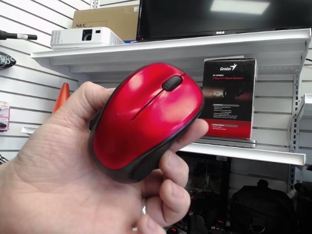 Souris sans fil noir et rouge