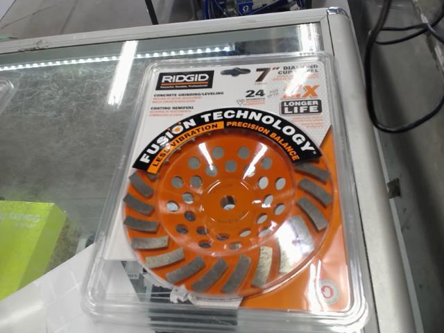7'' diamond cup wheel neuve