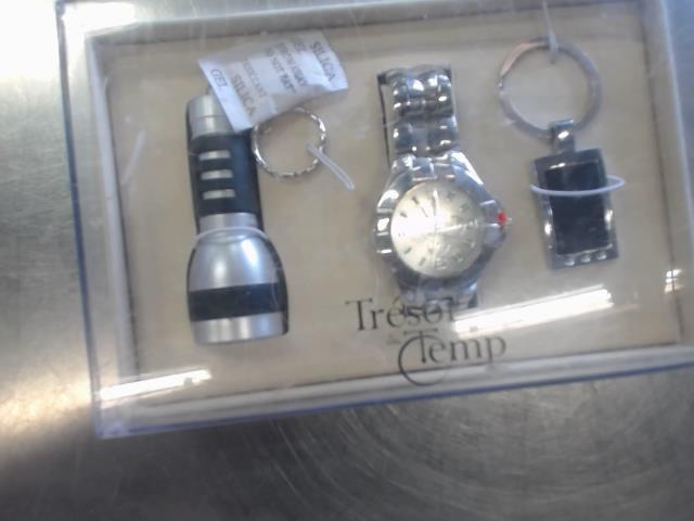 Ensemble montre+porteclef+lampepoche