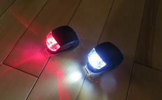 2 lumieres a vlo a batteries