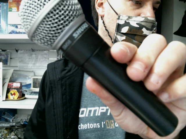 Micro shure sm58 d'ici