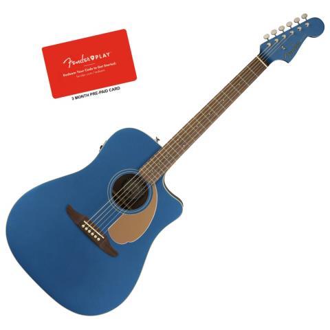 Guitar electro-acoustic bleue