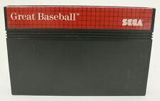 Great baseball sega master sys card only