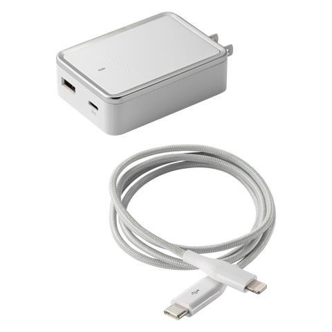 Dual port power delivery wall charger