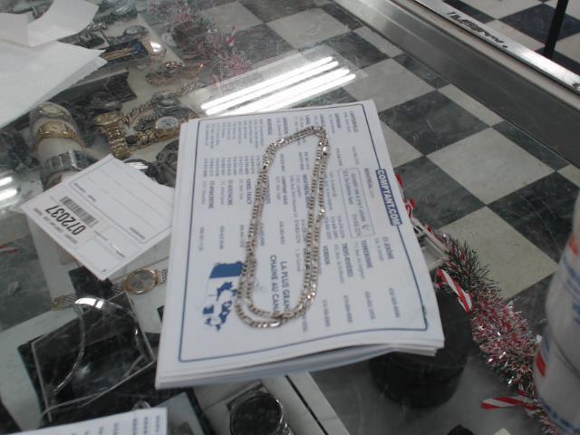 Chaine argent style figaro