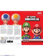 Super mario bros wii instruction manuel