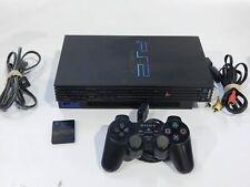 Ps2 + fils + manette bleu