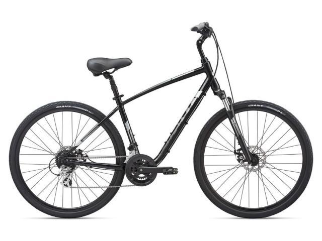 Giant black bike xl