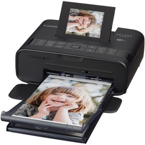 Compact photo printer noir