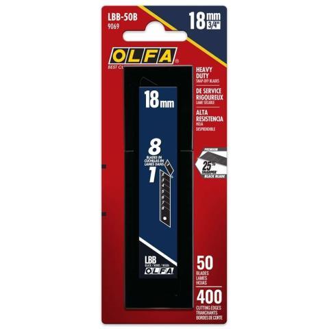 50pk lames 18mm 3/4