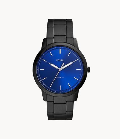 Montre fossil bleu et noir