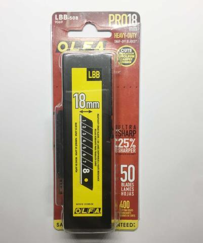 50pk blades 18mm 3/4in
