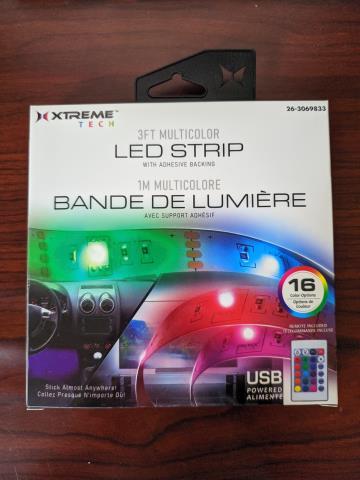 Led strip 3ft multicolor