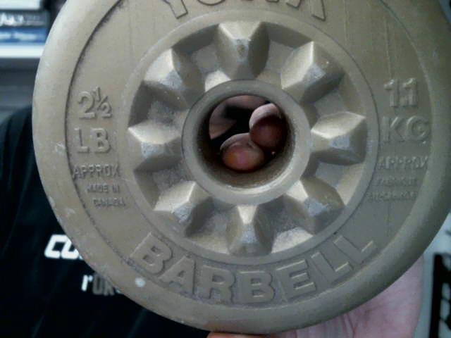 1 poids de 2.5 lbs