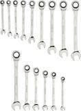 Ratcheting wrench set