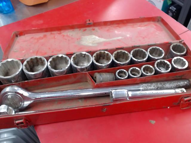 Kit 2 ratchet 3/4'' 15 piece 12 point