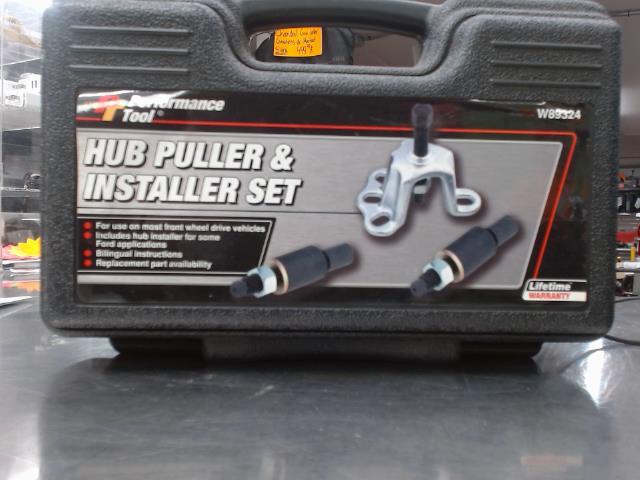 Hub puller and installer set dcase