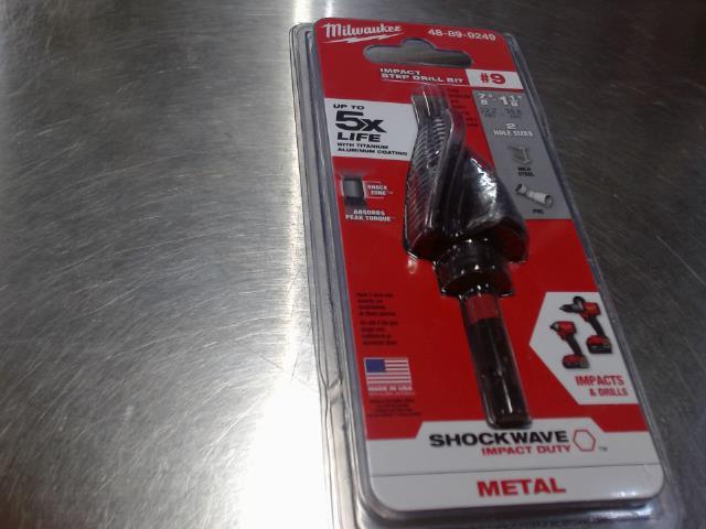 Impact step drill bit #9