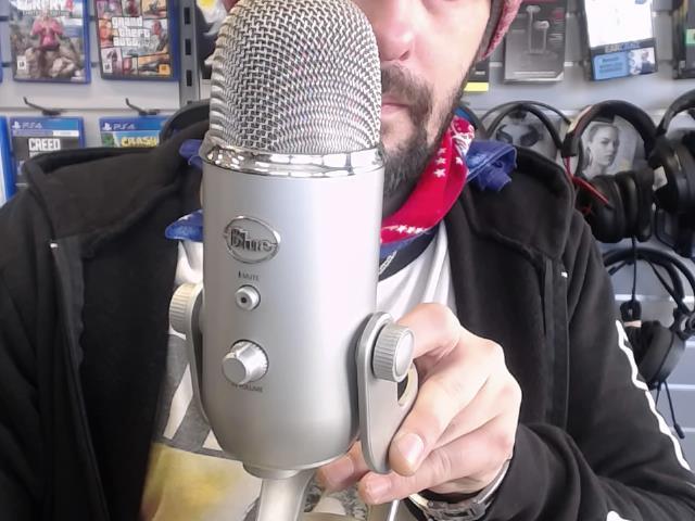 Microphone pour podcast / gris usb