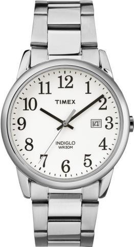 Silver timex watch