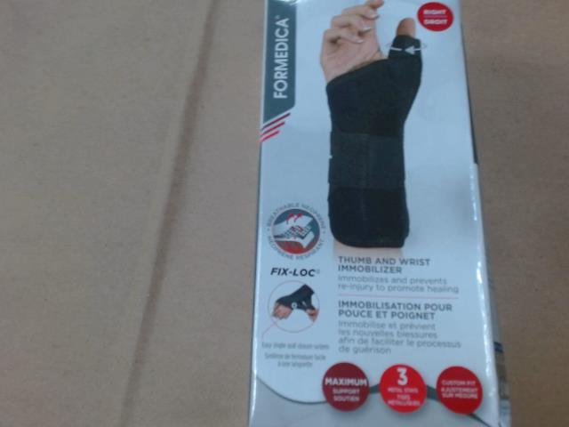 Immobilisation pour pouce et poignet