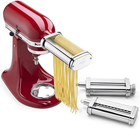 Stand mixer attachment pasta roller