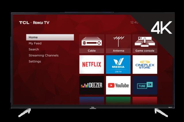 4k smart tv with remote