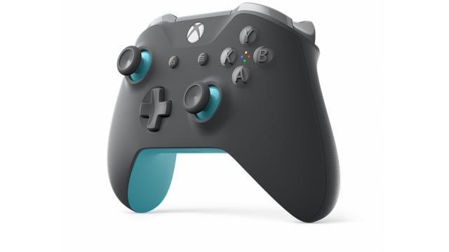 Manette xbox one bleu et grise