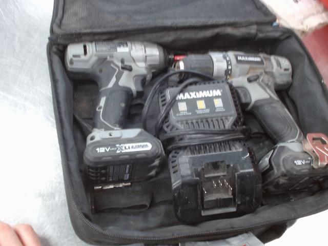 Kit drill+impact+bat+charg