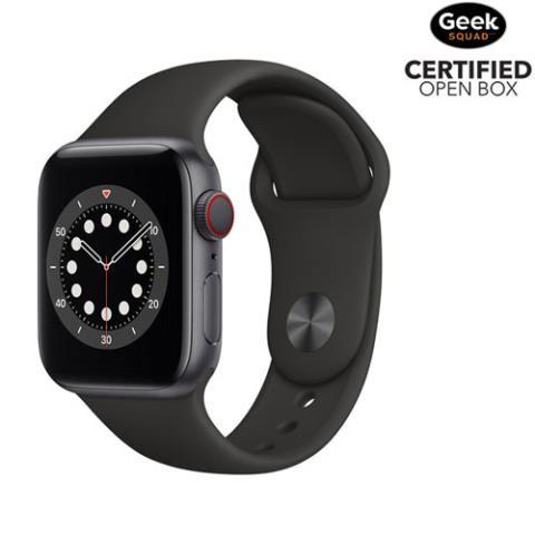 Apple series 6 gps lte noire