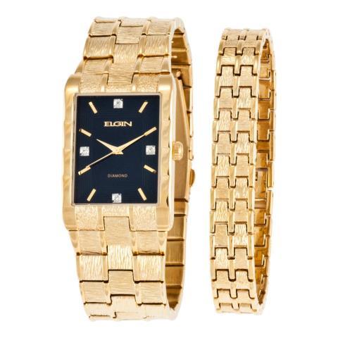 Montre dorer avec bracelet elgin