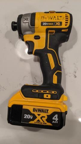 1/4 cordless impact driver w/20v batt