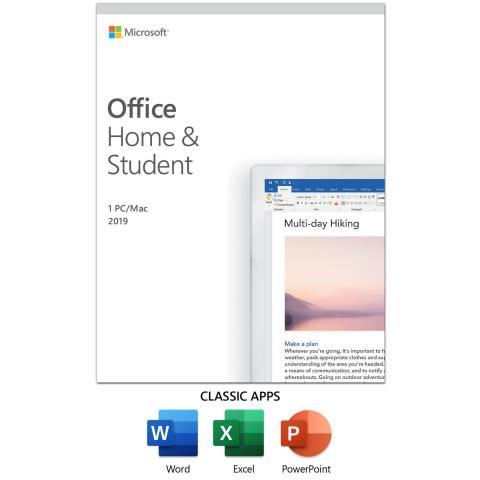 Office home and student 1 pc or mac 2019