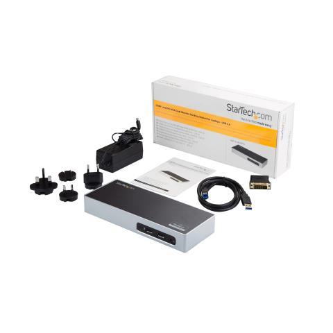 Hdmi and dvi/vga dual-monitor dock stati