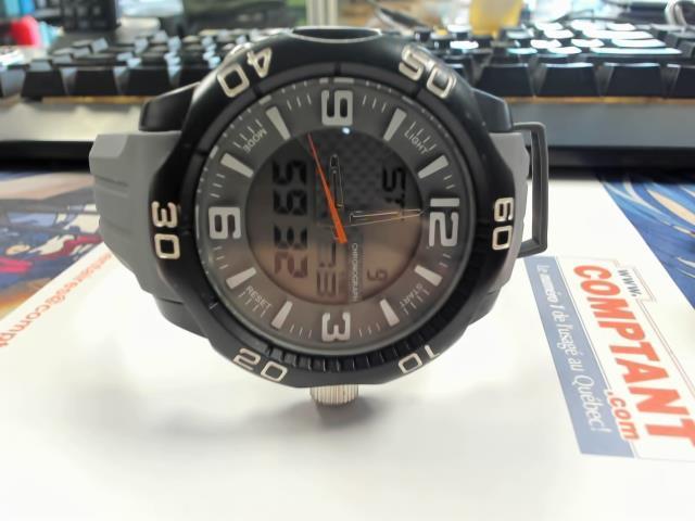 Montre digital noir et grise style timez