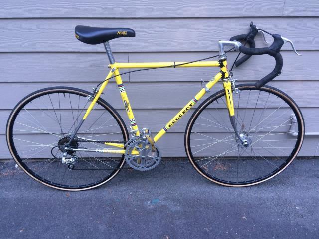 Velo vintage jaune 21 vitesses