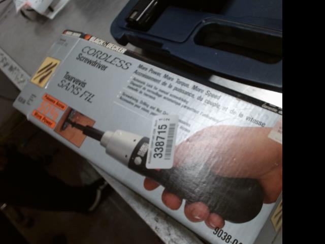 Screwdriver in box
