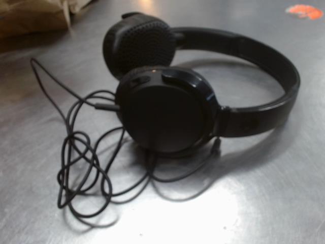Ecouteurs skullcandy noir a fil aux