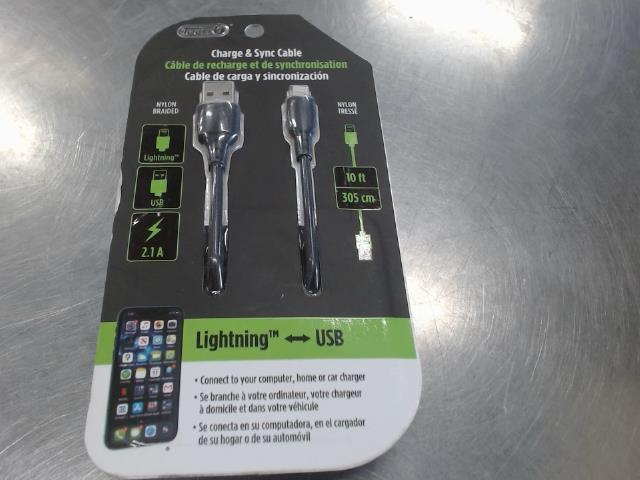 Cable de recharge lightning/usb